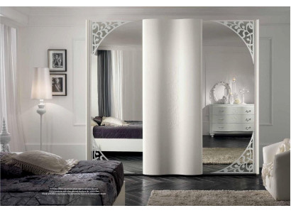 Šatní skříň Skříň Luxus Posuvné dveře Ložnice Design Skříně Dřevo Nové