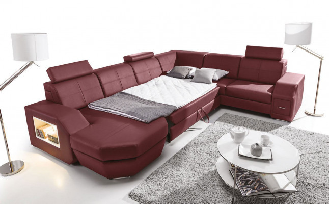 Noble design čalouněný rohový garnitur Wohnlandschaft Sofas Couches Seat