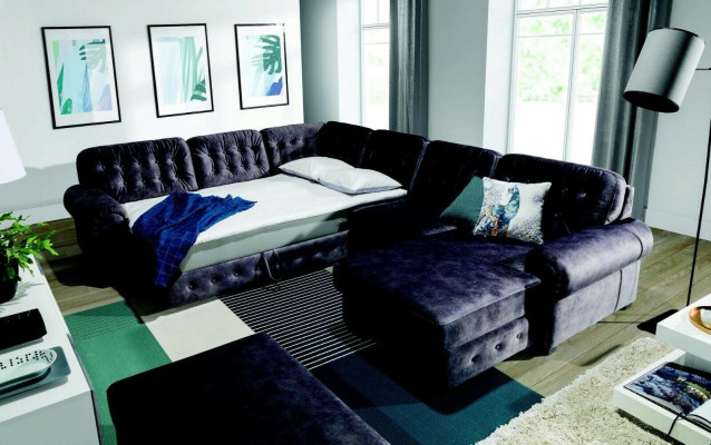 XXL pohovka sedací rohový kus garnitur Wohnlandschaft Sofas Couches