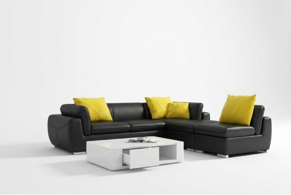 Kůžená pohovka gauč obývací souprava rohová sedací souprava design moderní pohovka F3014 nová