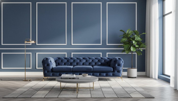 Chesterfield Sitz Textil Stoff 2 Sitzer Wohnzimmer Couch Sofa Polster Garnitur
