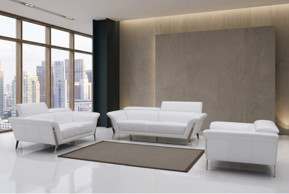 3 Sitzer (ohne 2+1) Sofa Couch Polster XXL Big Sofas Leder Sitz Design