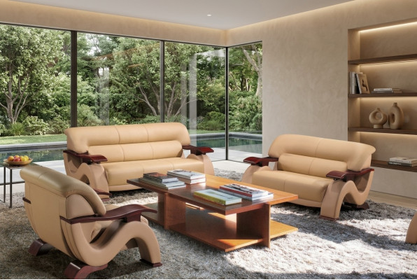 Sofa Pohovka Potah XXL Big Pohovka Kožená Sedací Souprava Design 3-sedadlové