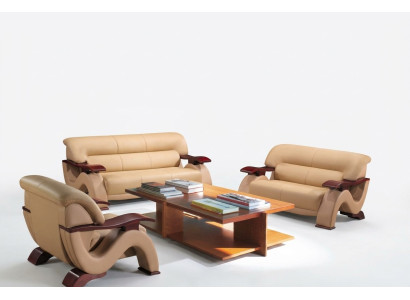 Sofa Pohovka Potah XXL Big Pohovka Kožená Sedací Souprava Design 3-sedadlové