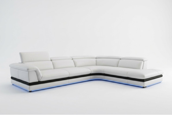 Kožená pohovka Rozkládací pohovka Obývací souprava Rohová pohovka Nábytek Design Moderní Pohovka 5130