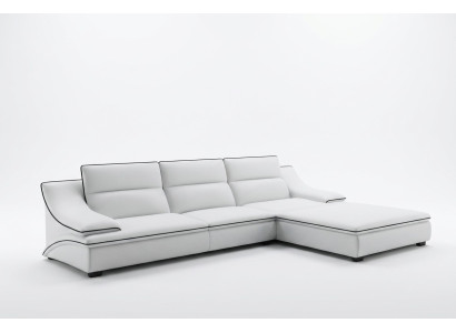 Ledersofa Couch Wohnlandschaft Ecksofa Eck Garnitur Design Modern Sofa A1160C