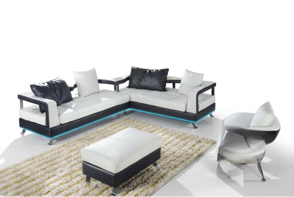Kožená pohovka Couch obývací souprava rohová sedací souprava Design Moderní Pohovka Nový
