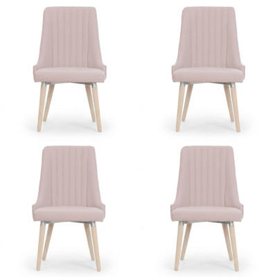 4x Stühle Stuhl Polster Modernes Set Design Lehn Garnitur Sessel Komplett Neu