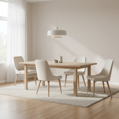 4x Designové polstrové židle sady židlí.