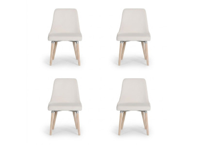 4x Designové polstrové židle sady židlí.