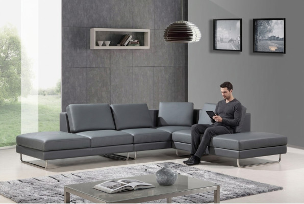 Ledersofa Design Polster Ecksofa Wohnlandschaft Eck Sofas Couchen
