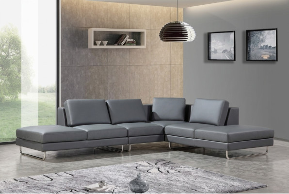 Ledersofa Design Polster Ecksofa Wohnlandschaft Eck Sofas Couchen