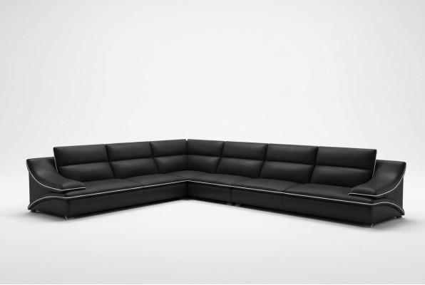 Ledersofa Wohnlandschaft Ecksofa XXL Polster Eck Sitz Couch Garnitur