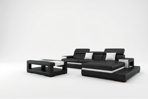 XXL Ledersofa Ecksofa Design Big Sofa Couch Polster Eck Sitz Garnitur