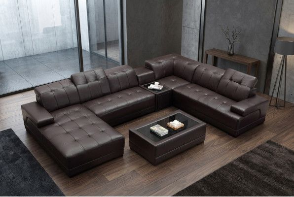 XXL Leder Big Wohnzimmer Sofa Couch Ecksofa Sofas Couchen Polster
