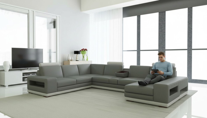 Ledová pohovka Pohovka Obývací krajina U-Forma Design Moderní Pohovka 5154