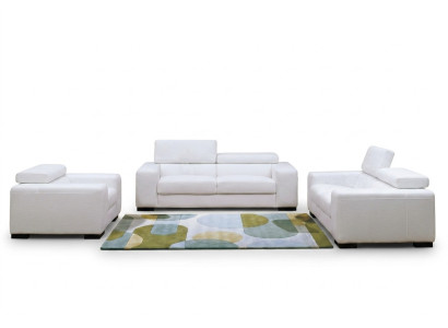 Moderne Multifunktions Couch Sofa Polster Garnitur 3+2+1 Sitz Leder Set