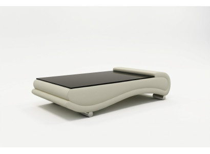 Couchtisch Tisch Polster Design Glastisch Beistell Leder Sofa Couch Tische