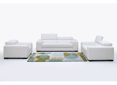 Sofagarnitur Design Couch 3+2 Set Polster Leder Dekorative Sofa Wohnzimmer