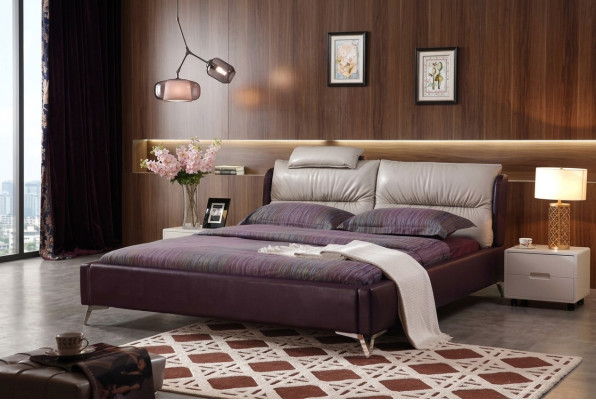 Modernes Luxus Design Bett XXL Betten Stil Dekor Hotel Doppel Leder 140 160