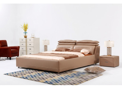 Modernes Design Bett XXL Luxus Hotel Betten Stil Doppel Leder 140 160