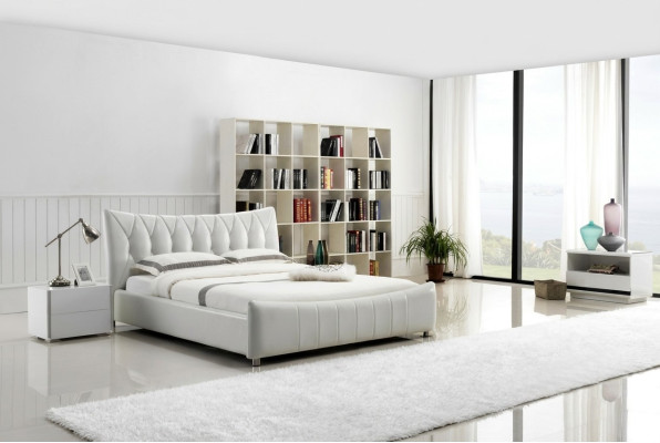 Modernes Design Bett XXL Betten Hotel Luxus Stil Doppel Leder 140 160