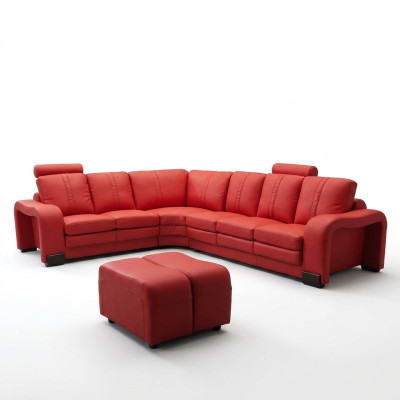 XXL Multifunktions Ledercouch Couch Sofa Polster Ecksofa Moderne Big