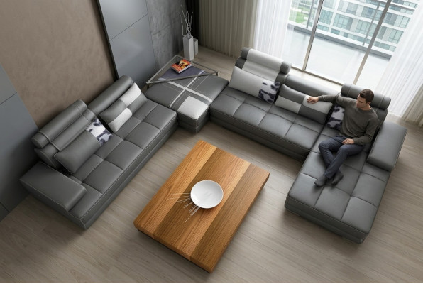 XXL Designer Wohnlandschaft U Form Polster Ecksofa Eck Garnitur Sofa