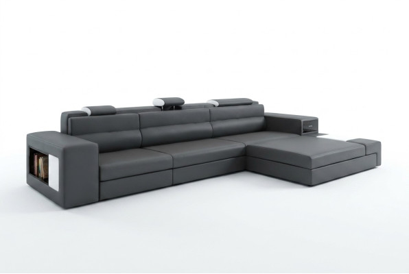 Design XXL Big Ecken Polster Eck Sofa Couch L Form Leder Sofas Garnitur