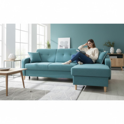 Design Ecksofa Sofa Sina Bettfunktion Couch Polster Sitz Eck Sofas Schlafsofa
