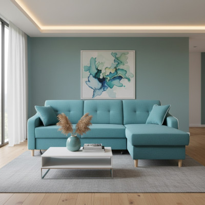 Design Ecksofa Sofa Sina Bettfunktion Couch Polster Sitz Eck Sofas Schlafsofa