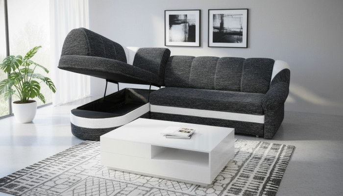 Funktions Couch Schlafsofa Sofa Polster Wohnzimmer Ecksofa Textl Sitz