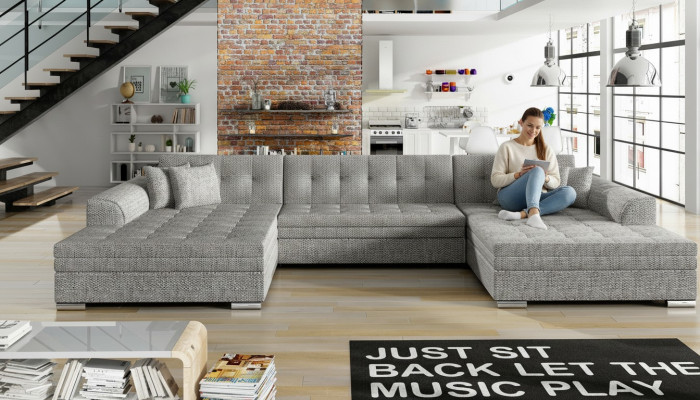 Design rohová pohovka rozkládací pohovka s funkcí postele kožená čalouněná textilní pohovky Nová 1070