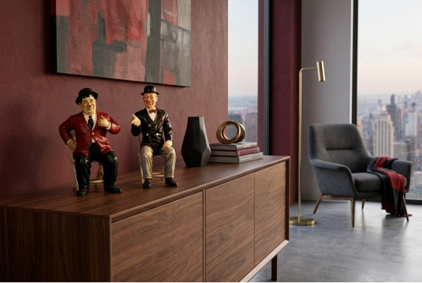 Design Flip Klappe Figur Socha Sochařství Figuríny Sochy Dekorace 5302 Nové