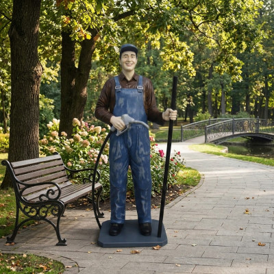 Design USA Tankstelle Figur Statue Skulptur Figuren Skulpturen Dekoration Deko