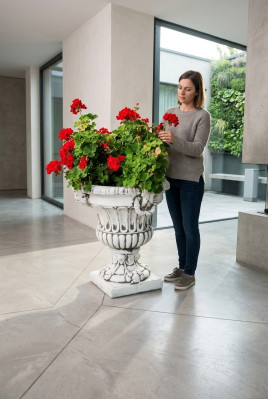 Blumenkübel Pflanz Kübel Dekoration Figur Blumentöpfe Vasen Garten Natur