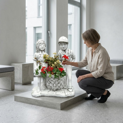 Květinový květináč příroda rostlina květinový hrnec dekorace figuríny květináče vázy zahrada