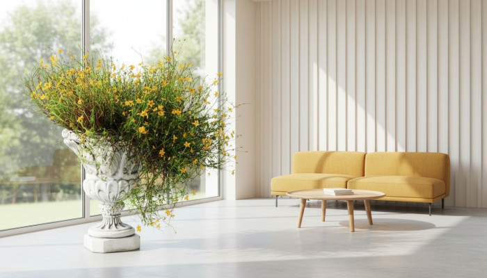 Blumenkübel Natur Pflanz Kübel Dekoration Figur Vasen Blumentöpfe Garten