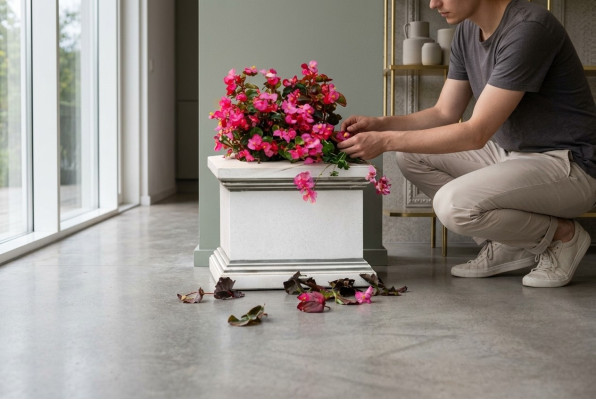 Blumenkübel Pflanz Kübel Natur Dekoration Figur Vasen Garten Blumentöpfe