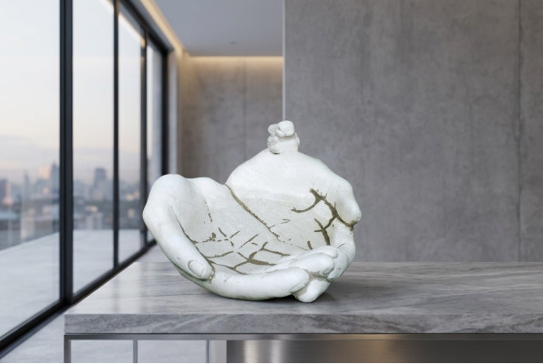 Blumenkübel Pflanz Kübel Dekoration Natur Figur Garten Blumentöpfe Vasen