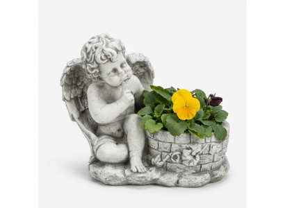 Blumenkübel Pflanz Natur Kübel Dekoration Garten Figur Vasen Blumentöpfe