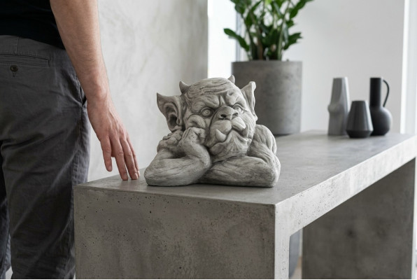 Troll 19cm Skulptur Design Figur Statue Garten Figuren Statuen