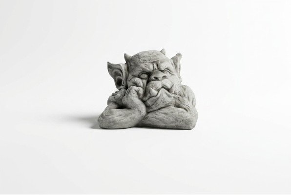 Troll 19cm Skulptur Design Figur Statue Garten Figuren Statuen