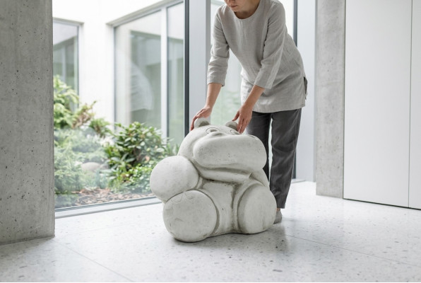 Garten Dekoration Nilpferd Statue Skulptur Figuren Skulpturen Designer
