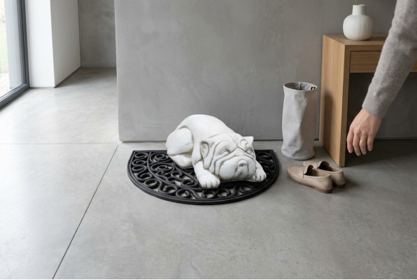 Garten Dekoration Hund Statue Skulptur Figuren Skulpturen Designer