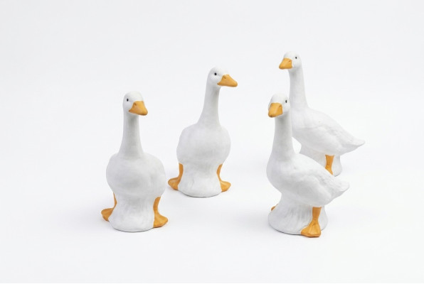 Garten Dekoration Ente Statue Skulptur Figuren Skulpturen Designer