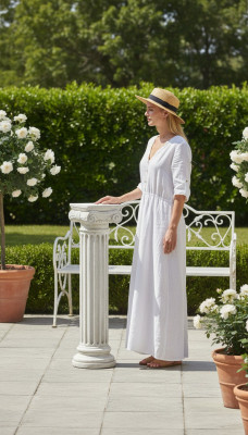 Säule Säulen Antik Stil Säulen Garten Römische Dekoration deko 91cm