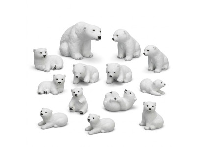 Eisbär Figur 18cm Statue Bär Garten Dekoration Figuren Statuen deko