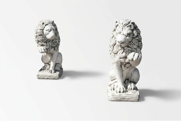 Garten Dekoration Löwe Statue Skulptur Figuren Skulpturen Natur Designer