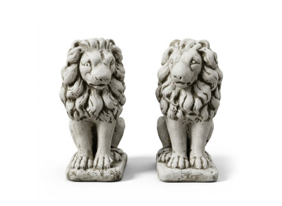 Garten Dekoration Löwe Statue Skulptur Figuren Natur Skulpturen Designer